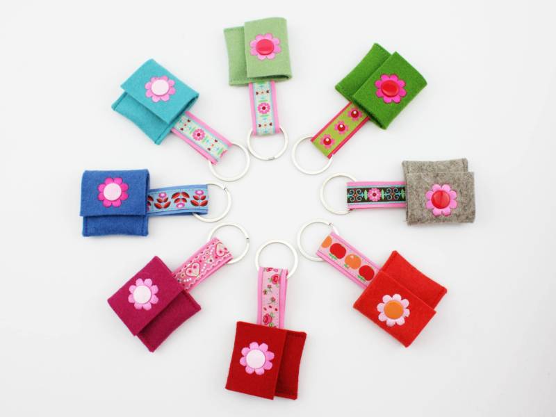 Einkaufschip-Täschchen Wollfilz Verschieden Farben Zur Wahl von JaClarDesign