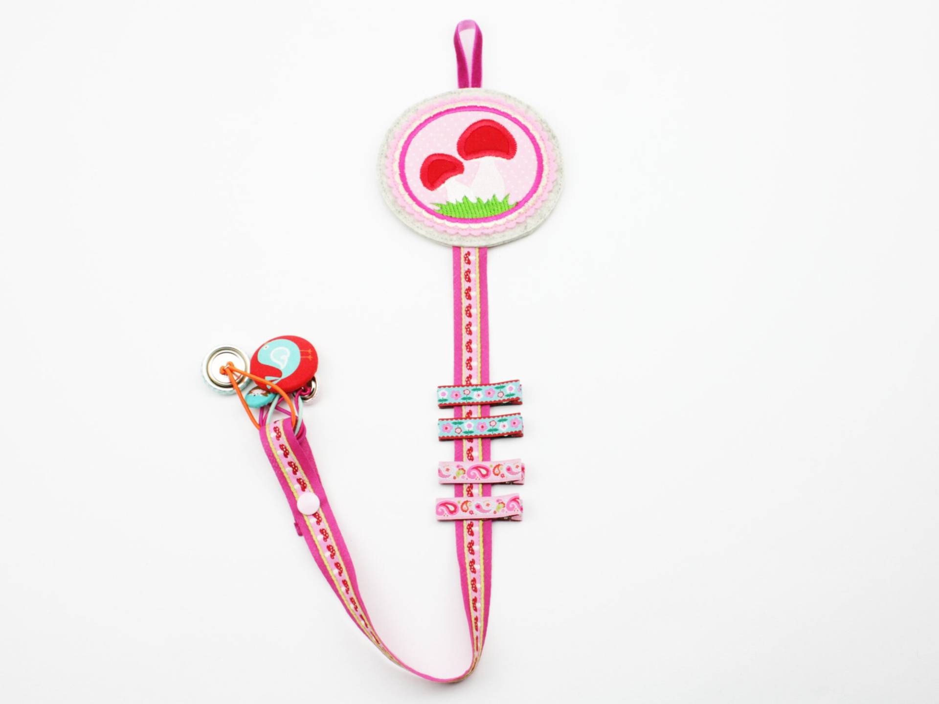 Haarspangenhalter Pilze Rosa/Pink von JaClarDesign