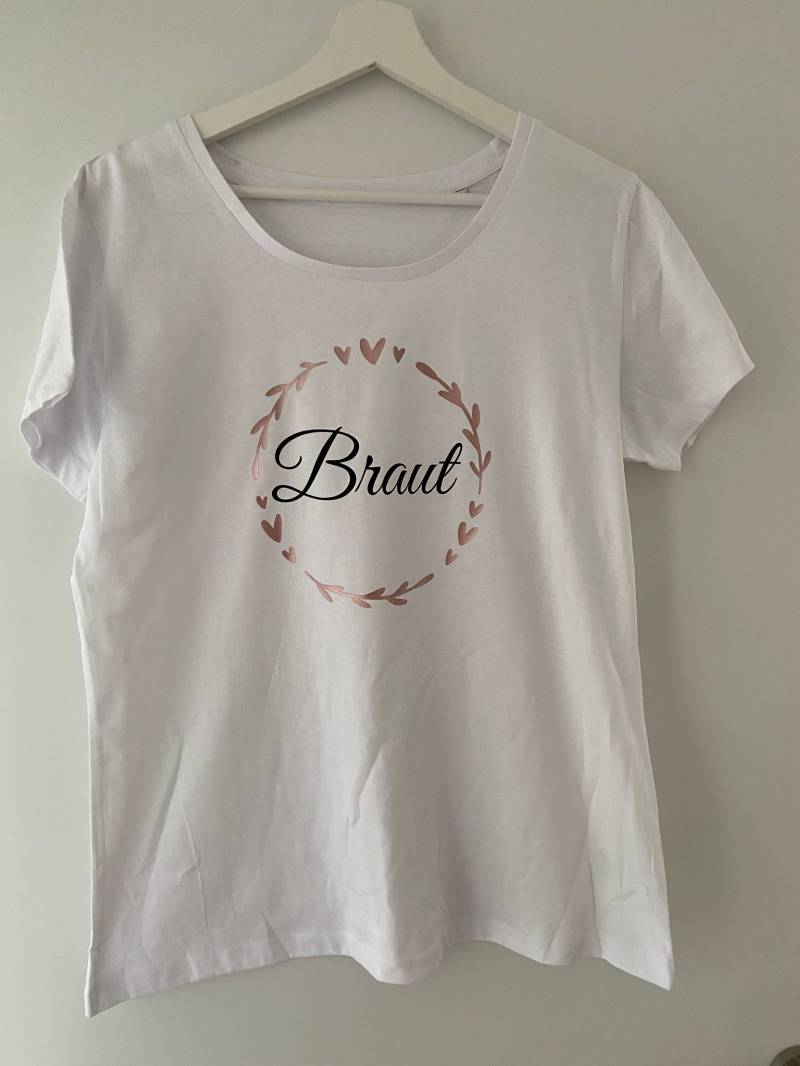 T-Shirt Für Junggesellinnen Abschied Aufdruck Braut Oder Team T-Shirt Für Junggesellinnen Abschied Aufdruck Braut Oder Team von JaLeKreativGeschenk
