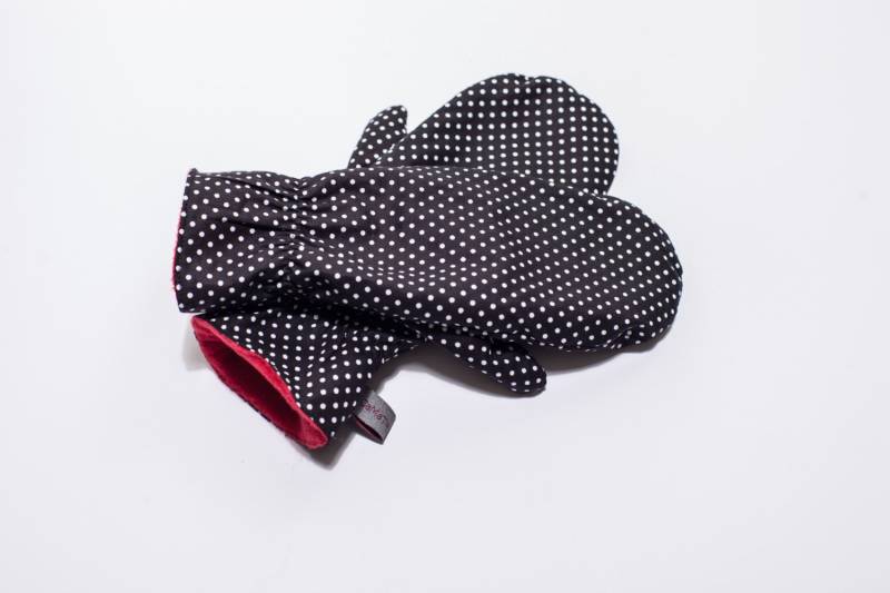 Handschuhe, Fäustlinge "Schwarze Punkte" Handschuhe, Fäustlinge "Schwarze Punkte" von JaMaTaShop