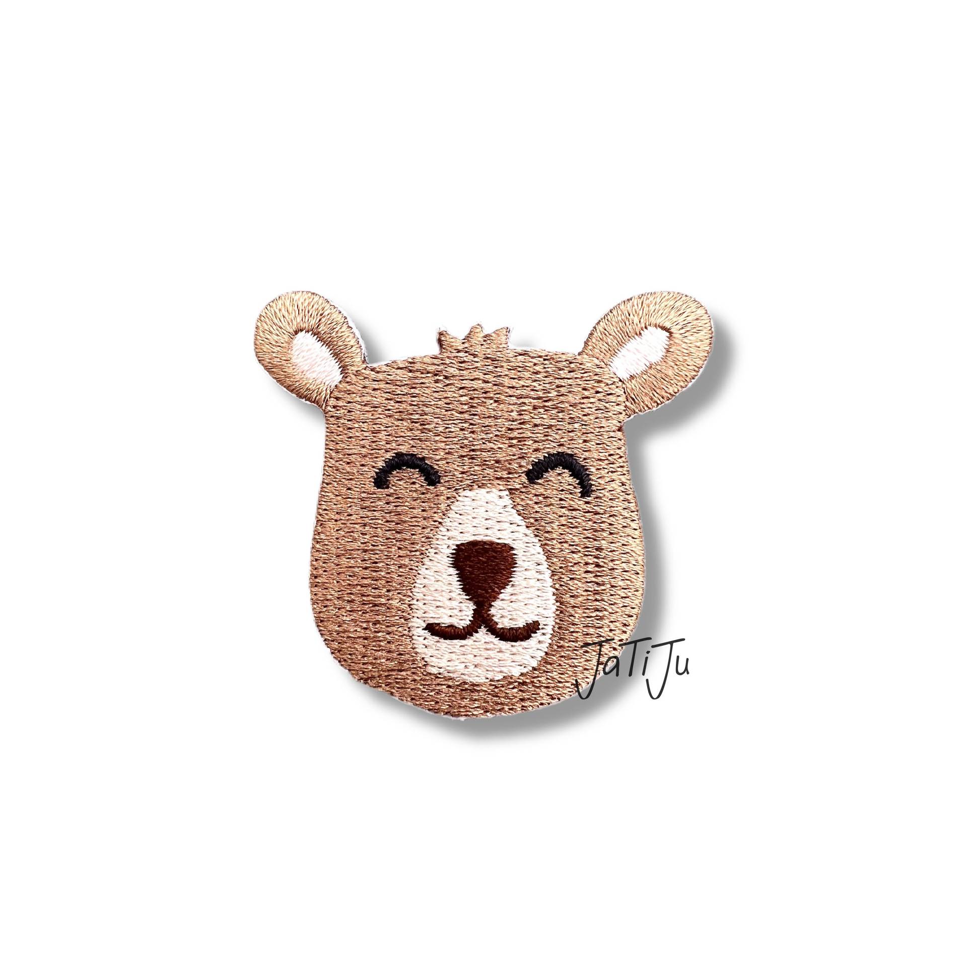 Patch/Aufnäher Zum Aufbügeln Braunbär Waldtiere von JaTiJu