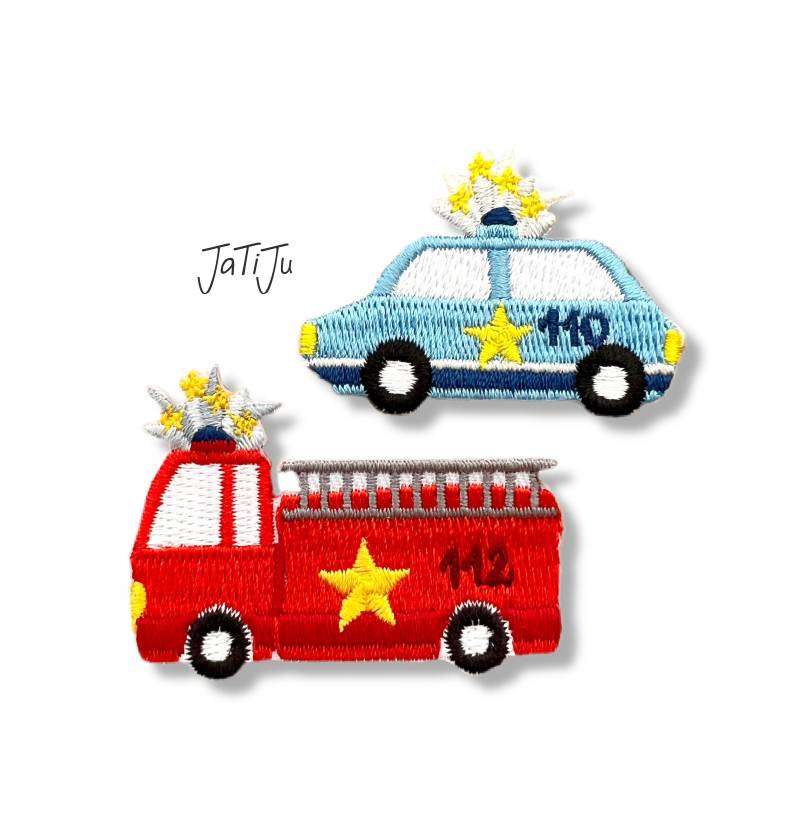 Patch/Aufnäher Zum Aufbügeln Feuerwehr Polizei von JaTiJu