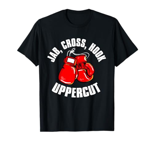 Boxshirts für Männer Training Kickboxen Geschenke T-Shirt Boxshirts für Männer Training Kickboxen Geschenke T-Shirt von Jab Cross Hook Uppercu Frauen