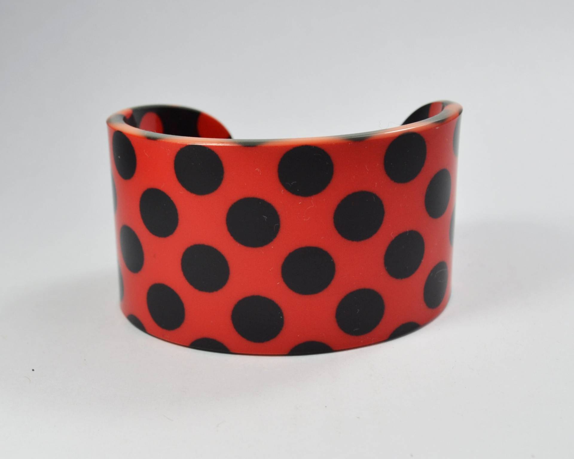 Marienkäfer Rot Und Schwarz Polka Dot - Rot Schwarz Gepunktet Design Armband Marienkäfer Rot Und Schwarz Polka Dot - Rot Schwarz Gepunktet Design Armband von JabaleeDesign