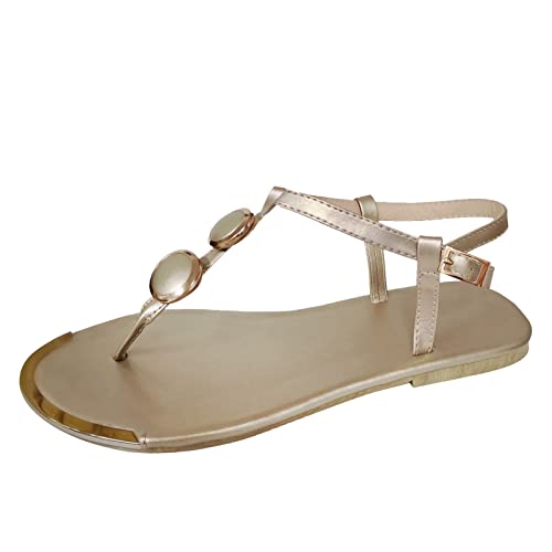 Jabidoos Damen Zehentrenner Bequem Flip-Flops Schicke Elegant Flip Flops Lässige Damen Schuhe Weite H Open Toe Zehensandalen Leichte Orthopädische Strand Slippers Damen-Zehentrenner Sandalen von Jabidoos