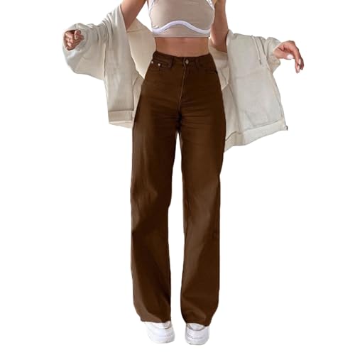 Jeans Damen Wide Leg Baggy Jeans Schlaghose Leicht Stoffhose Hip Hop Hosen Casual Freizeithose Freizeit Stretch Hose Bequem Sommerjeans Sommer High Waist Jeggings Jeans Damen Wide Leg Baggy Jeans Schlaghose Leicht Stoffhose Hip Hop Hosen Casual Freizeithose Freizeit Stretch Hose Bequem Sommerjeans Sommer High Waist Jeggings von Jabidoos