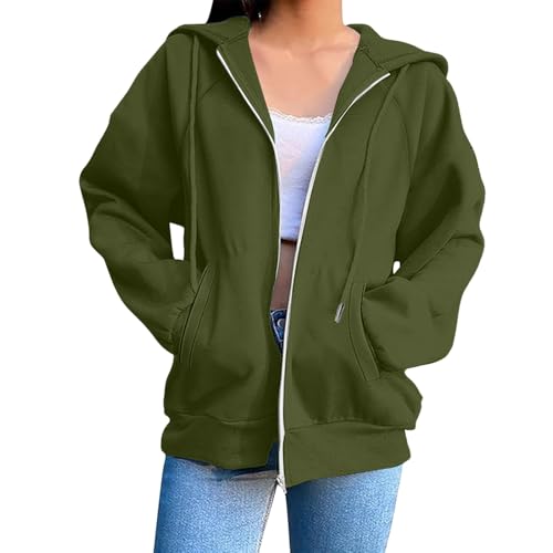 Sweatjacke Damen Hoodie Damen Baumwoll Fleecejacke Kapuzenjacke Herbst LangSportjacke Kapuzenpullover Mit Kapuze Reißverschluss Mantel Oversize Pullover Jacke Sweatjacke Damen Hoodie Damen Baumwoll Fleecejacke Kapuzenjacke Herbst LangSportjacke Kapuzenpullover Mit Kapuze Reißverschluss Mantel Oversize Pullover Jacke von Jabidoos