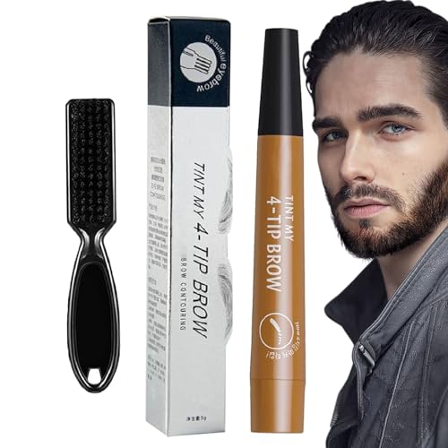 Bartstift | Wasserfester Haaransatzstift,Haaransatzstift, Bartfüller für Männer, langanhaltend deckendes Bart-Make-up, Bartverstärkung Jacekee von Jacekee