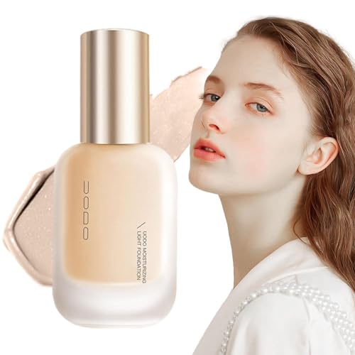 Flüssiges Foundation-Make-up - Zarte feuchtigkeitsspendende Flüssiggrundierung mit vollständiger Deckkraft,Skin Foundation Concealer Langanhaltendes Gesichts-Basis-Make-up 30 ml für fettige Jacekee von Jacekee