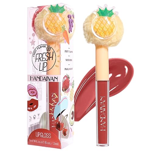 Samtmatte Lippenglasur, 2 ml Antihaft-Cup-Lippenstift-Lippenfleck, Multifunktionales, natürlich pralles Lippenfarb-Make-up, hochpigmentierter Lippenfarbton für Frauen und Mädchen Jacekee von Jacekee