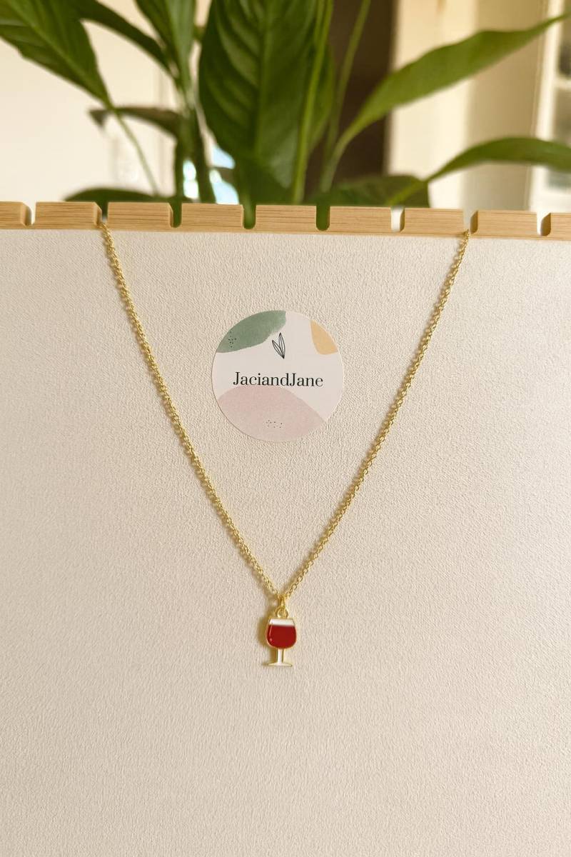 Kette Mit Weinglas von JaciandJane
