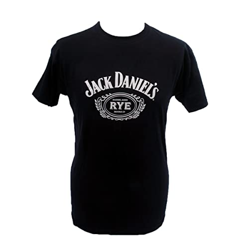 Jack Daniel's Herren T-Shirt Rye Cartouche - L - offizielles Lizenzprodukt von Jack Daniel's