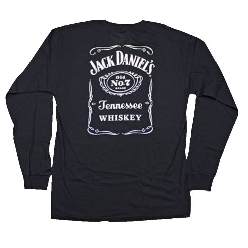 Jack Daniels Klassiker Label Langarm T-Shirt für Erwachsene von Jack Daniel's