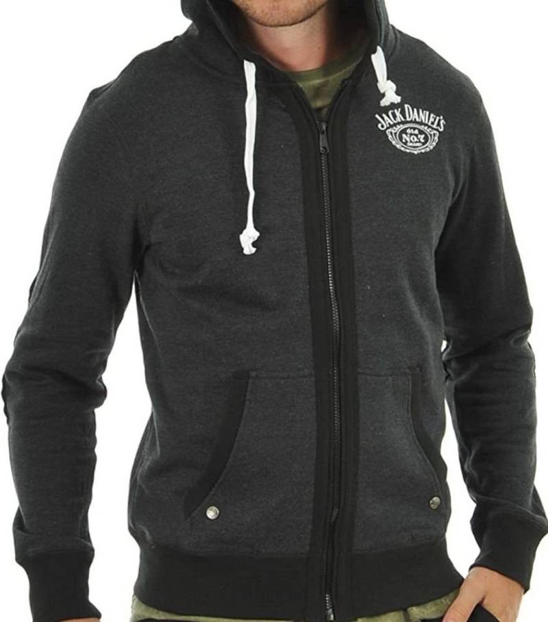Jack Daniels Sweatshirt Jack Daniel's Sweatshirt Kapuze Zipper Jacke Hoodie Kapuzenpullover von Jack Daniels