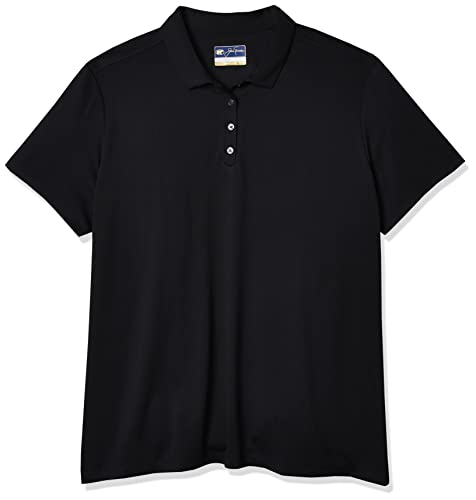 Jack Nicklaus Damen Solid Textured Golf Polo Shirt Golfhemd, Caviar, XX-Large Jack Nicklaus Damen Solid Textured Golf Polo Shirt Golfhemd, Caviar, XX-Large von Jack Nicklaus