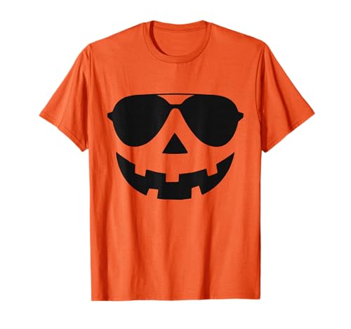 Kürbisgesicht Halloween JackoLantern Herren Jungen T-Shirt von Jack O Lantern Face Pumpkin Halloween Costume