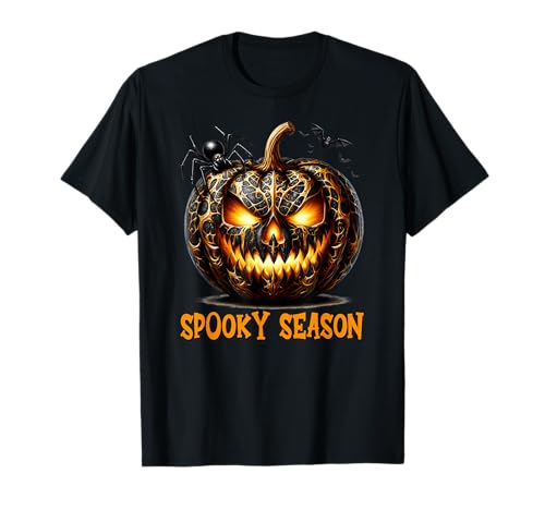 Spooky Season Graphic Women Jack O Lantern Halloween Pumpkin T-Shirt von Jack O Lantern Halloween Black Pumpkin Gifts