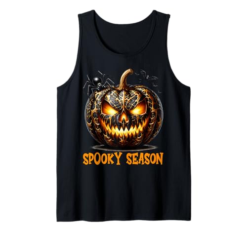 Spooky Season Graphic Women Jack O Lantern Halloween Pumpkin Tank Top von Jack O Lantern Halloween Black Pumpkin Gifts
