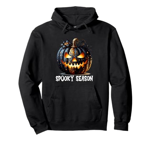 Spooky Season Pumpkin Graphic for Women and Girls Halloween Pullover Hoodie von Jack O Lantern Halloween Black Pumpkin Gifts