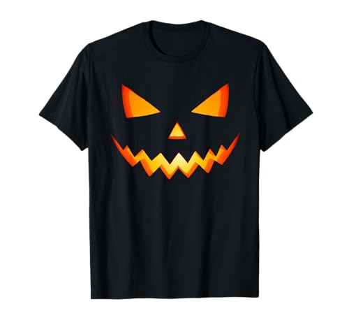 Kürbis Halloween Gruseliges Jack O Lantern Gesicht Kostüm Herren T-Shirt von Jack O Lantern Pumpkin Face Halloween Costume