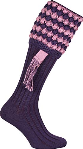 Jack Pyke Pebble - Jagdstrümpfe mit Zierbändern - Violett 42-45 von JACK PYKE