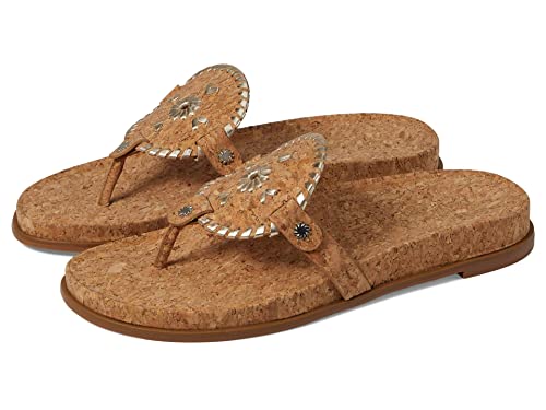 Jack Rogers Collins Casual Sandal, Kork/Platin, 38 EU Jack Rogers Collins Casual Sandal, Kork/Platin, 38 EU von Jack Rogers
