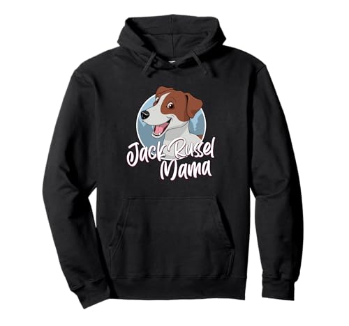 Jack Russel Mama mit Comic Zeichnung - Damen Pullover Hoodie von Jack Russel Motive & Geschenke