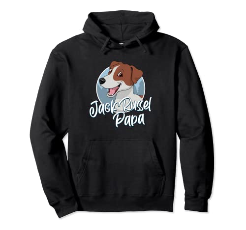 Jack Russel Papa mit Comic Zeichnung - Herren Pullover Hoodie von Jack Russel Motive & Geschenke