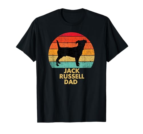 Vintage Jack Russell Papa für Männer, Jungen Terrier Besitzer T-Shirt von Jack Russell Terrier Designs by Kayylia
