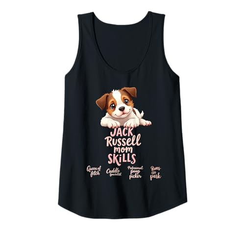 Damen Lustiges Jack Russell Mom Dog Terrier Mama Humor Zitat Tank Top von Jack Russell Terrier Fun Designs