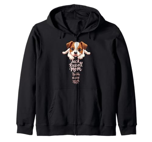 Lustiges Jack Russell Mom Dog Terrier Mama Humor Zitat Kapuzenjacke von Jack Russell Terrier Fun Designs