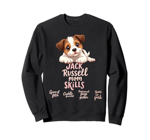Lustiges Jack Russell Mom Dog Terrier Mama Humor Zitat Sweatshirt von Jack Russell Terrier Fun Designs