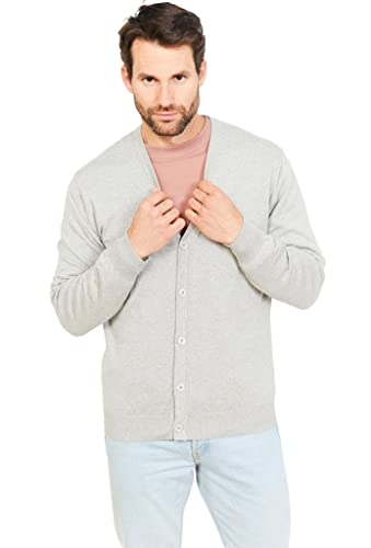 Jack Stuart - Herren Cardigan Aus 100% Baumwolle (Grau, M) von Jack Stuart