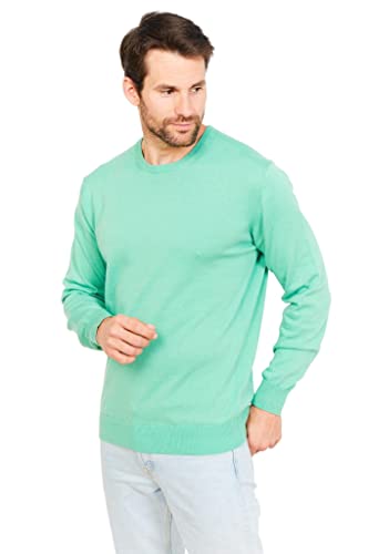 Jack Stuart - Herren Pullover Rundhalsausschnitt Aus 100% Baumwolle (Grün, L) von Jack Stuart