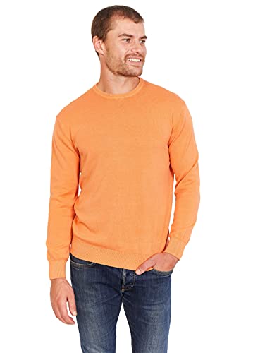 Jack Stuart - Herren Pullover Rundhalsausschnitt Aus 100% Baumwolle (Hellkoralle, M) von Jack Stuart