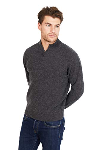 Jack Stuart - Herren Pullover mit Troyerkragen, 100% Lammwolle von Jack Stuart