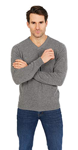 Jack Stuart - Herren Pullover mit V-Ausschnitt, 100% Kaschmir von Jack Stuart