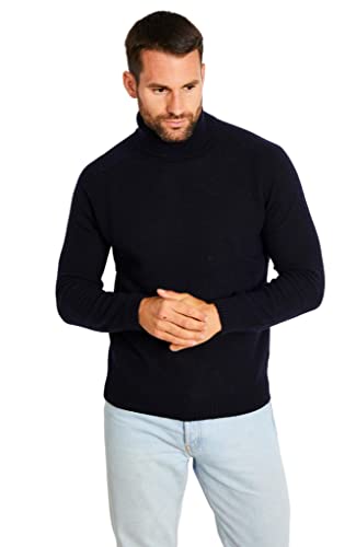 Jack Stuart - Herren Stehkragen Pullover, Marineblau, Large von Jack Stuart