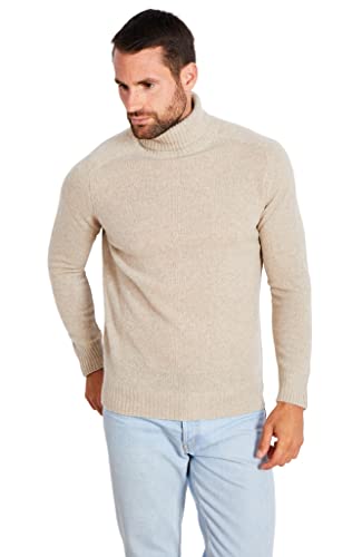 Jack Stuart - Herren Stehkragen Pullover, beige, Medium von Jack Stuart