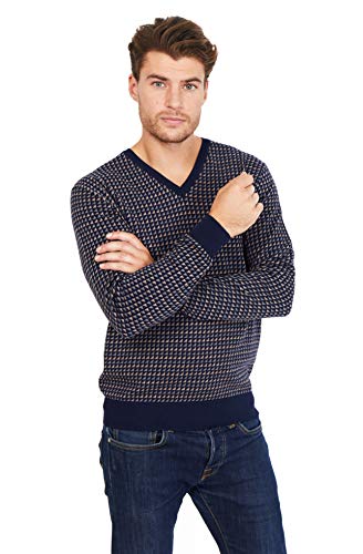 Jack Stuart - Herren V-Ausschnitt Pullover, Baumwoll-Kaschmir-Mischung von Jack Stuart