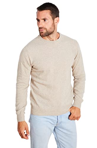 Jack Stuart - Herrenpullover mit Rundhalsausschnitt, Wollmischung, helles Beige, X-Large von Jack Stuart