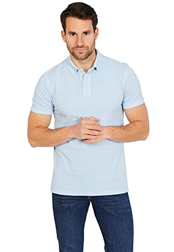 Jack Stuart - Kurzarm Poloshirt Herren, 100% Baumwolle, Wasserfall, M von Jack Stuart