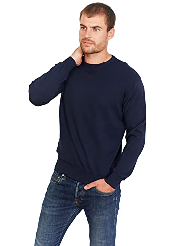 Jack Stuart - Herren Pullover Rundhalsausschnitt Aus 100% Baumwolle (Marineblau, L) von Jack Stuart