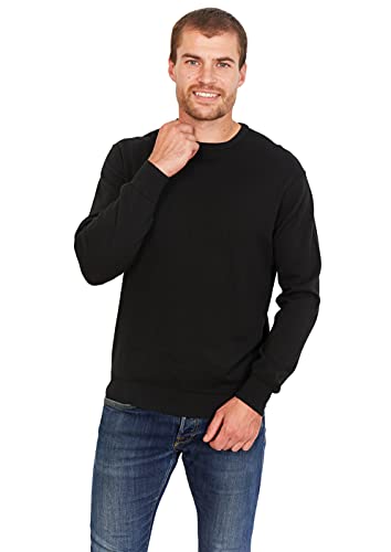 Jack Stuart - Herren Pullover Rundhalsausschnitt Aus 100% Baumwolle (Schwarz, XL) von Jack Stuart