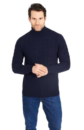 Jack Stuart Pullover für Herren, Winter, Wolle, Rollkragen, blau, XX-Large von Jack Stuart