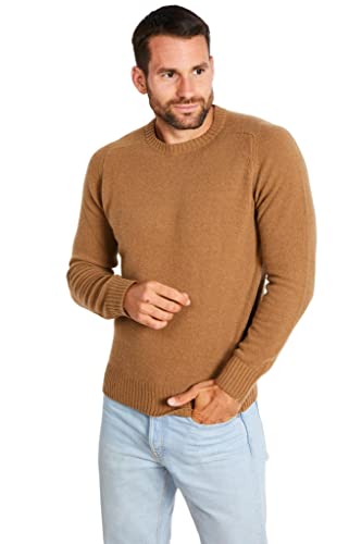 Jack Stuart - Pullover mit Rundhalsausschnitt für Herren, Camel, Large von Jack Stuart