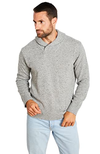 Jack Stuart - Pullover mit Schalkragen für Herren, Hellgrau, Large von Jack Stuart