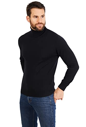 Jack Stuart - Rollkragen Pullover Herren Aus 100% Merinowolle, Schwarz, 2XL von Jack Stuart