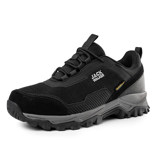 Jack Walker Herren Walking-Sneaker - Echtes Wildleder mit Memory-Schaum-Einlegesohlen Hydroguard Wasserdicht - Leichte Wander- und Trekkingschuhe, ideales Schuhwerk für Outdoor-Enthusiasten JW2007 von Jack Walker