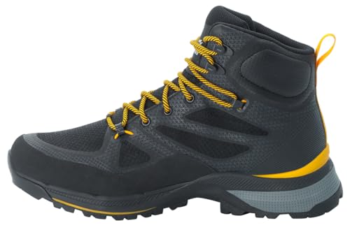 Jack Wolfskin Herren Force Striker Texapore Mid M, Black / Burly Yellow Xt, 44 EU von Jack Wolfskin